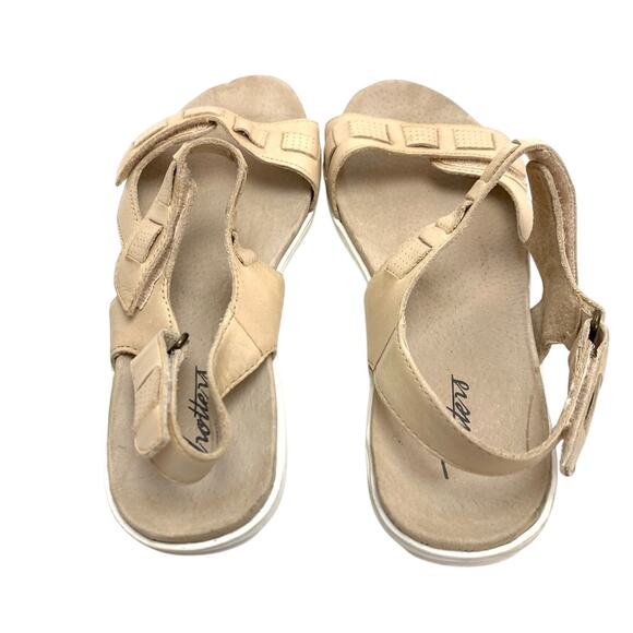 Trotters Womens Tan Beige Genuine Leather Sandals Shoes Ankle Strap Comfy 7.5 N - Picture 11 of 16